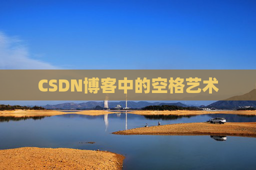 CSDN博客中的空格艺术